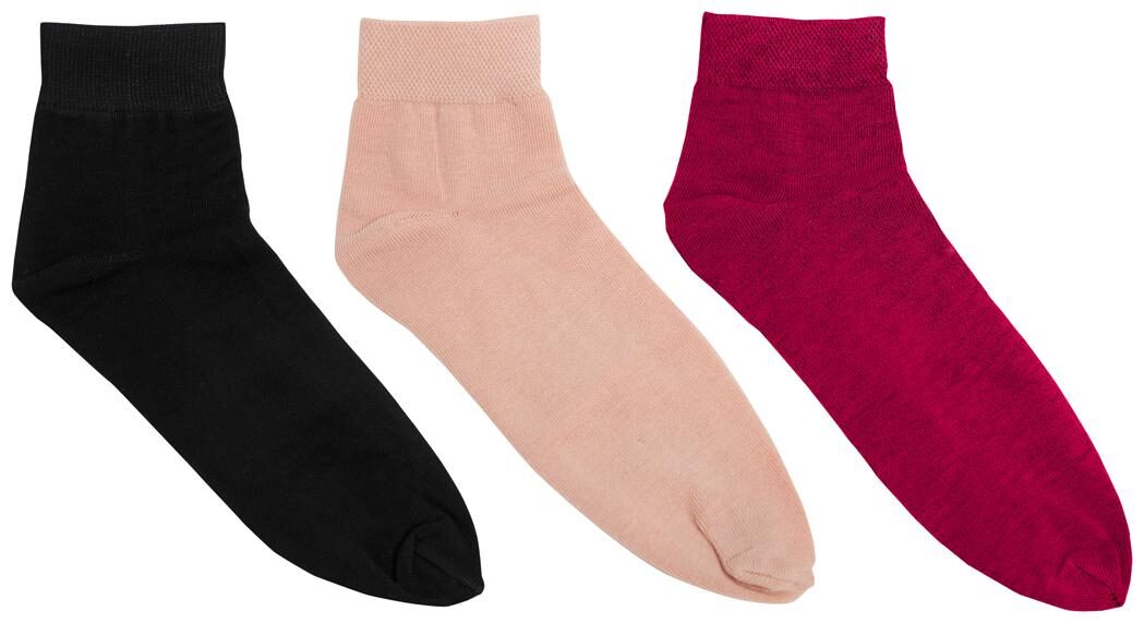 

Ziya Cotton Spandex Socks With Separated Toe Pack Of Three Pairs