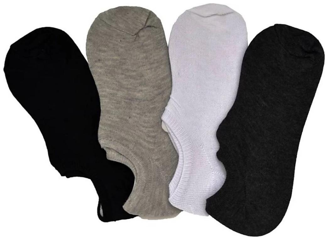 

ZUKUNFT FASHION Multi Cotton No show socks ( 4 pairs )