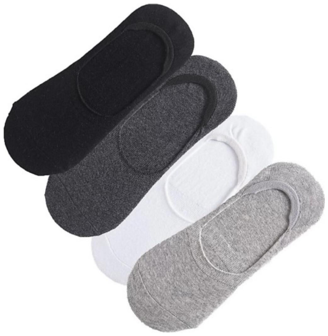 

ZUKUNFT FASHION Multi Cotton No show socks ( Pack of 4 )