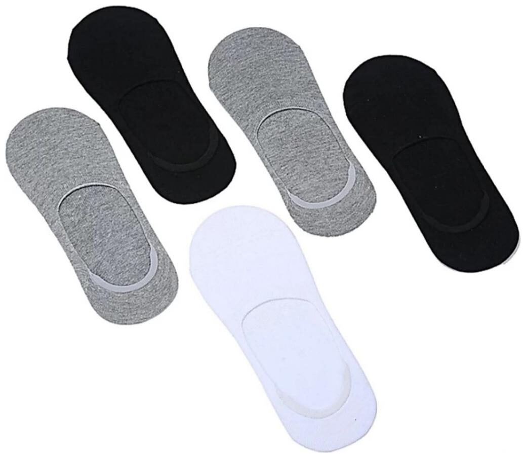 

ZUKUNFT FASHION Multi Cotton No show socks ( Pack of 5 )