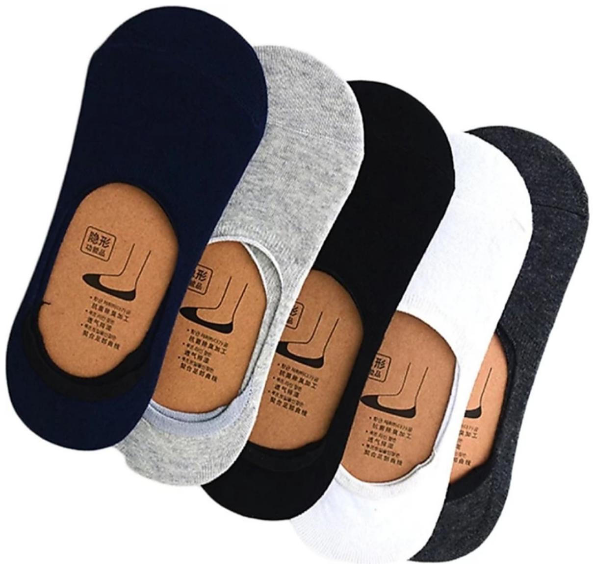 

ZUKUNFT FASHION Multi Cotton No show socks ( 5 pairs )