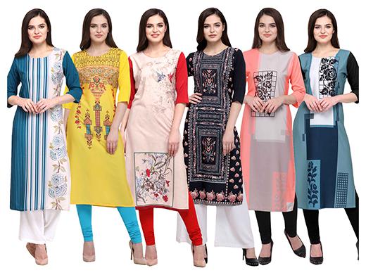 

1 Stop Fashion Women Multi Printed Straight Kurta