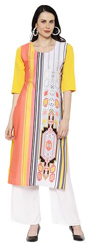 

1 Stop Fashion Women Multi Striped Regular Kurta