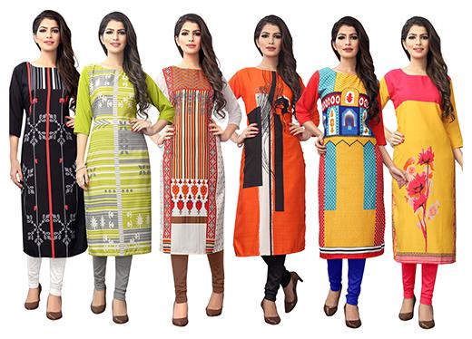 

1 Stop Fashion Women Multi Printed Straight Kurta