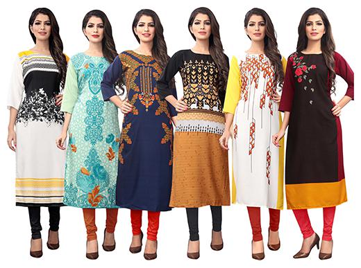 

1 Stop Fashion Women Multi Printed Straight Kurta