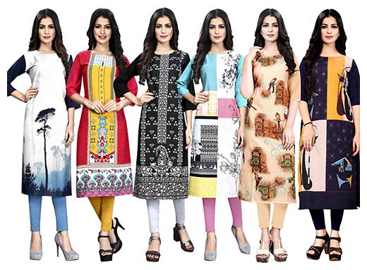 

1 Stop Fashion Women Multi Printed Straight Kurta