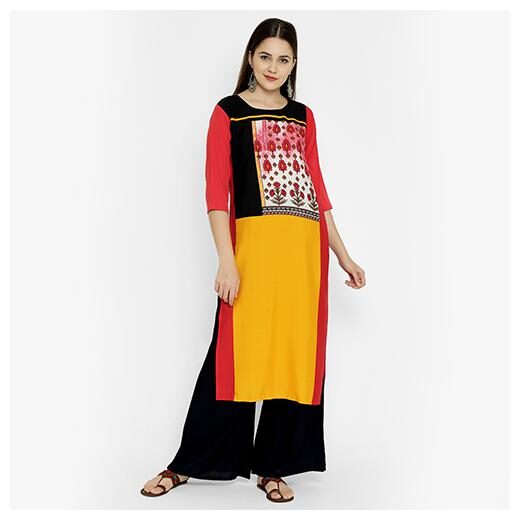 

1 Stop Fashion Women Multi Printed Regular Kurta