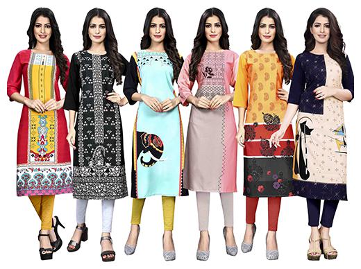 

1 Stop Fashion Women Multi Printed Straight Kurta