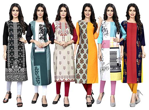 

1 Stop Fashion Women Multi Printed Straight Kurta