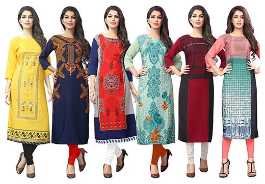 

1 Stop Fashion Women Multi Printed Straight Kurta