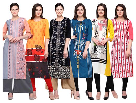 

1 Stop Fashion Women Multi Printed Straight Kurta