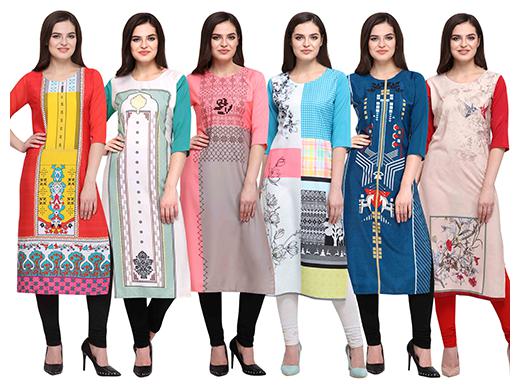 

1 Stop Fashion Women Multi Printed Straight Kurta