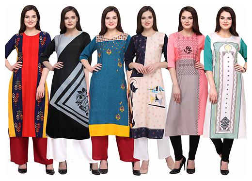 

1 Stop Fashion Women Multi Printed Straight Kurta