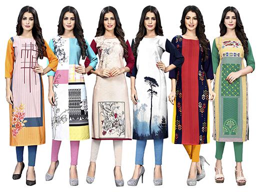 

1 Stop Fashion Women Multi Printed Straight Kurta