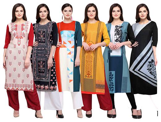 

1 Stop Fashion Women Multi Printed Straight Kurta