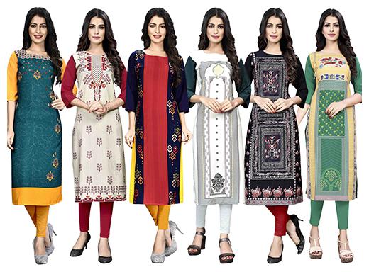 

1 Stop Fashion Women Multi Printed Straight Kurta