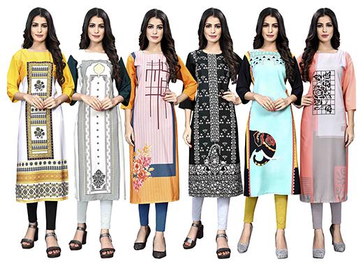

1 Stop Fashion Women Multi Printed Straight Kurta
