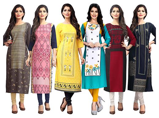 

1 Stop Fashion Women Multi Printed Straight Kurta