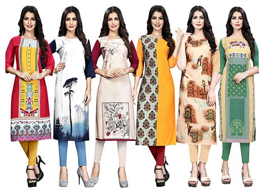 

1 Stop Fashion Women Multi Printed Straight Kurta