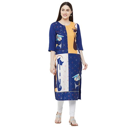 

1 Stop Fashion Women Multi Printed Straight Kurta