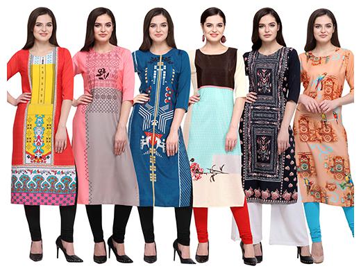 

1 Stop Fashion Women Multi Printed Straight Kurta