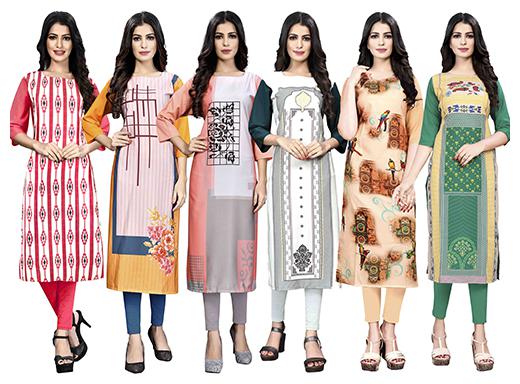 

1 Stop Fashion Women Multi Printed Straight Kurta