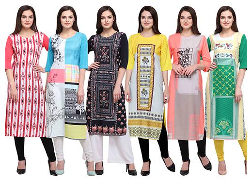 

1 Stop Fashion Women Multi Printed Straight Kurta