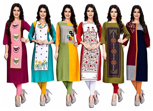 

1 Stop Fashion Women Multi Printed Straight Kurta