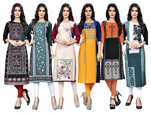 

1 Stop Fashion Women Multi Printed Straight Kurta