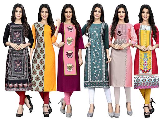 

1 Stop Fashion Women Multi Printed Straight Kurta