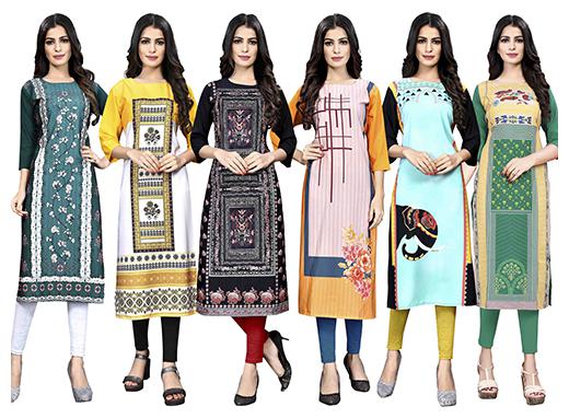 

1 Stop Fashion Women Multi Printed Straight Kurta
