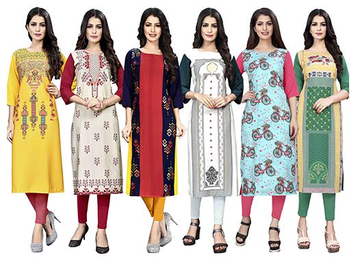 

1 Stop Fashion Women Multi Printed Straight Kurta