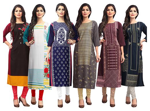 

1 Stop Fashion Women Multi Printed Straight Kurta