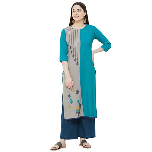 

1 Stop Fashion Women Multi Printed Straight Kurta