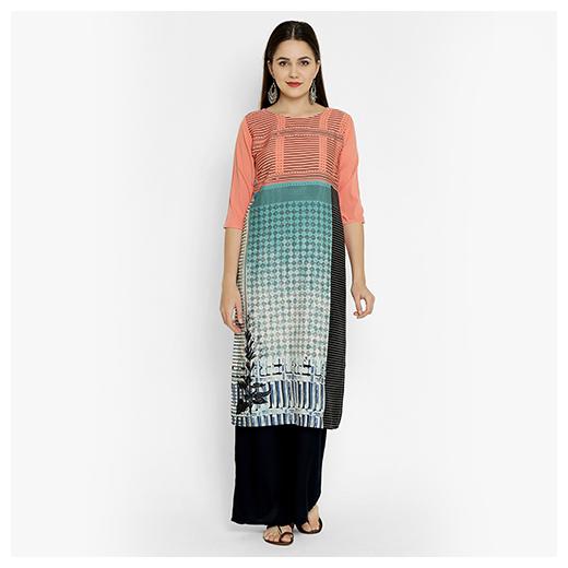 

1 Stop Fashion Women Multi Printed Regular Kurta