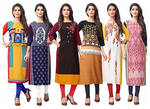 

1 Stop Fashion Women Multi Printed Straight Kurta