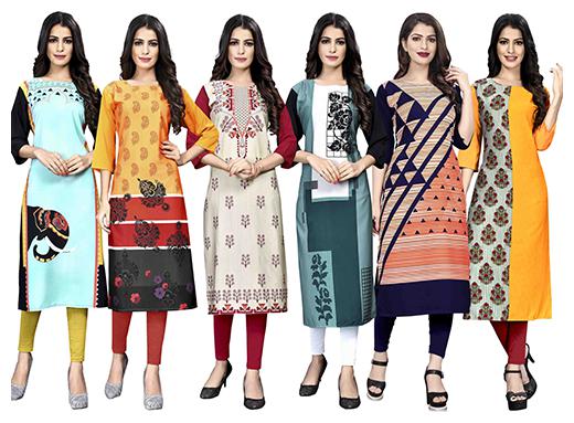 

1 Stop Fashion Women Multi Printed Straight Kurta