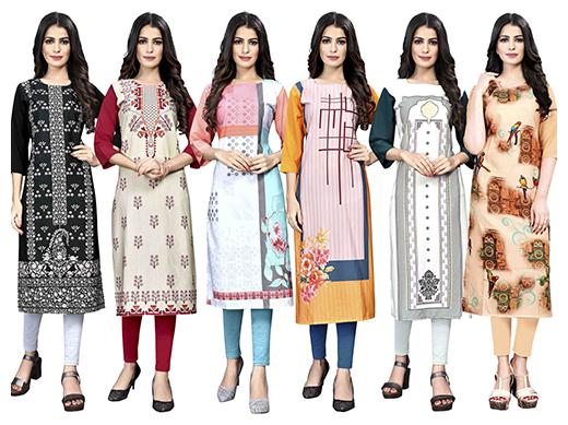 

1 Stop Fashion Women Multi Printed Straight Kurta