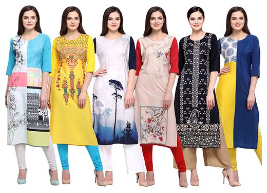 

1 Stop Fashion Women Multi Printed Straight Kurta