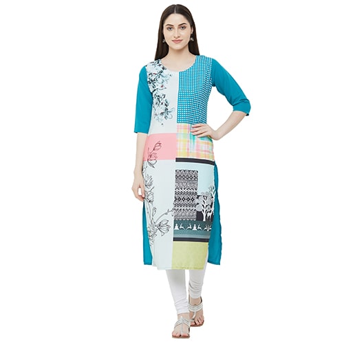 

1 Stop Fashion Women Multi Printed Straight Kurta