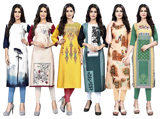 

1 Stop Fashion Women Multi Printed Straight Kurta