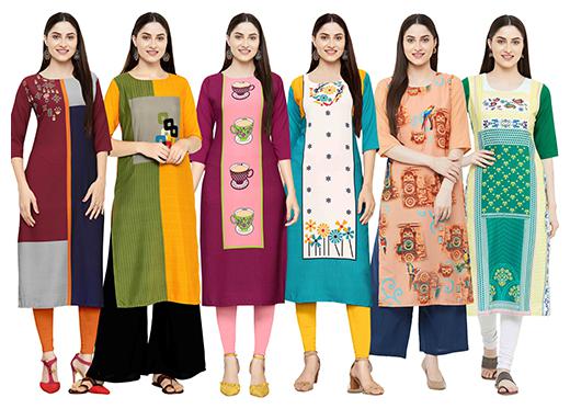

1 Stop Fashion Women Multi Printed Straight Kurta