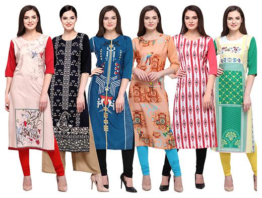 

1 Stop Fashion Women Multi Printed Straight Kurta