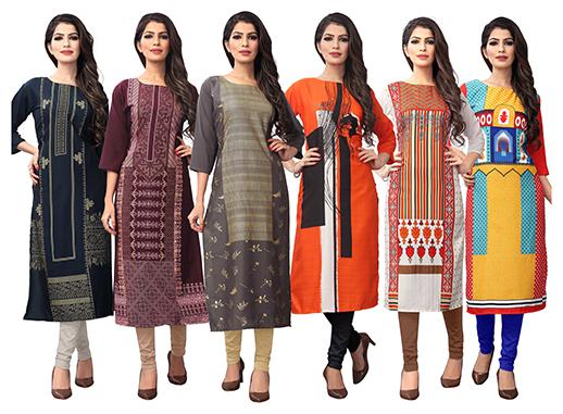 

1 Stop Fashion Women Multi Printed Straight Kurta