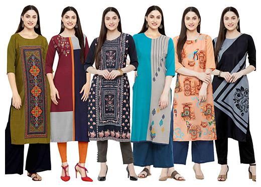 

1 Stop Fashion Women Multi Printed Straight Kurta