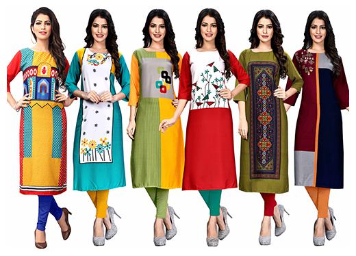 

1 Stop Fashion Women Multi Printed Straight Kurta