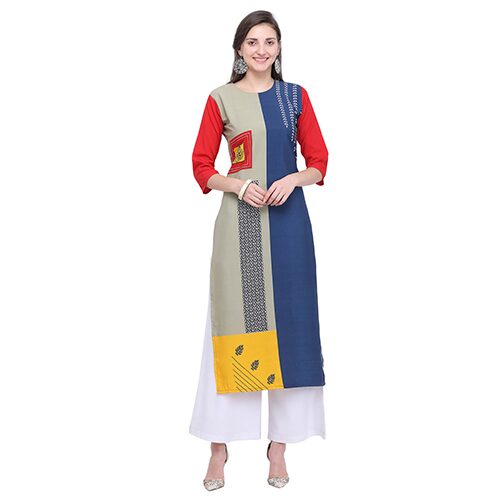 

1 Stop Fashion Women Multi Printed Straight Kurta