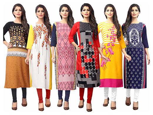 

1 Stop Fashion Women Multi Printed Straight Kurta