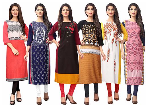 

1 Stop Fashion Women Multi Printed Straight Kurta