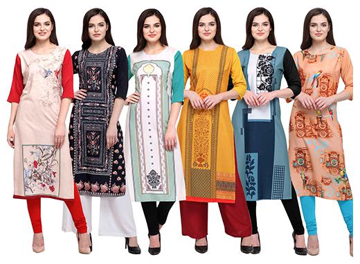 

1 Stop Fashion Women Multi Printed Straight Kurta
